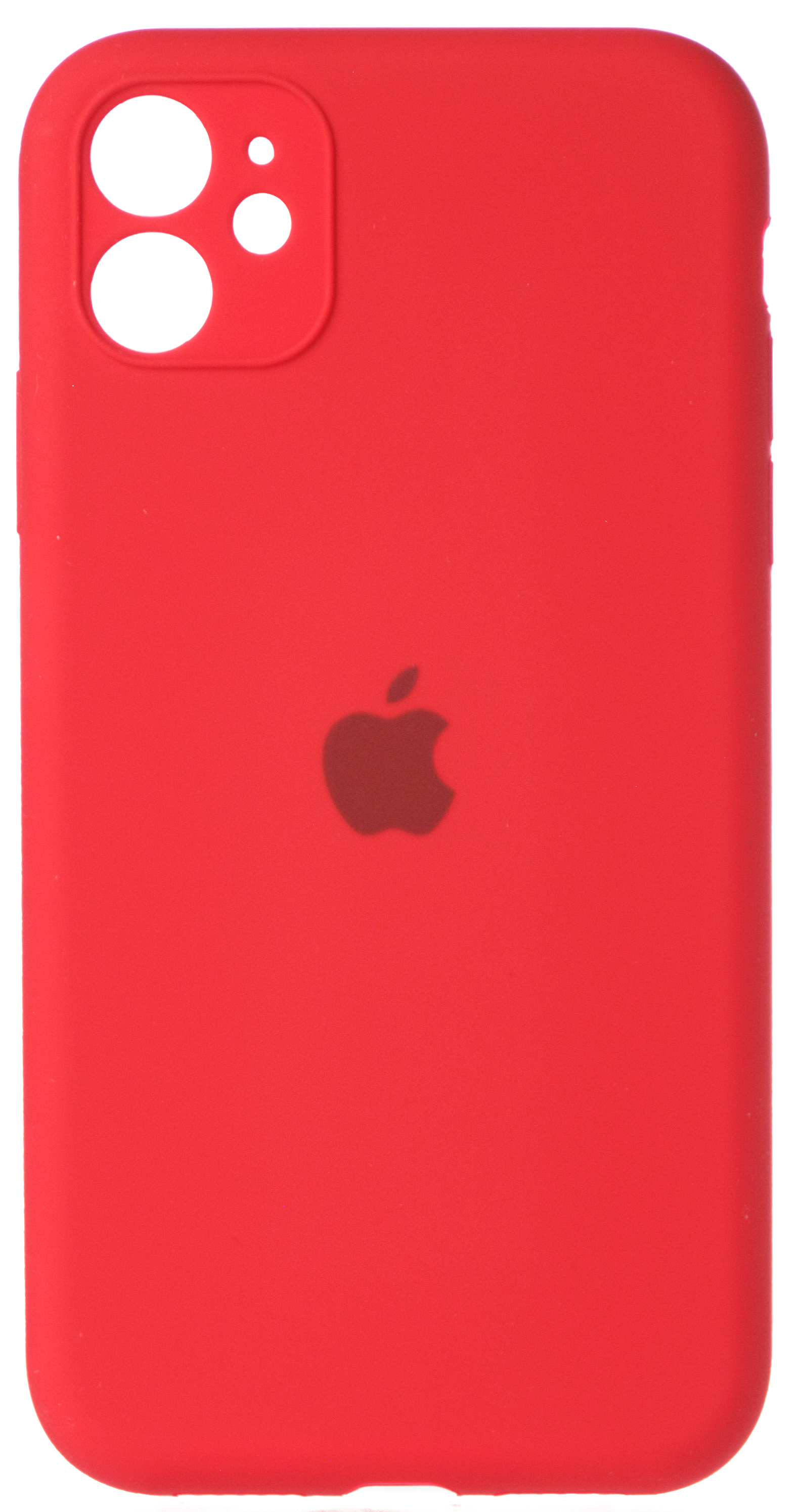 Чехол Silicone Case полная защита для iPhone 11 красный
